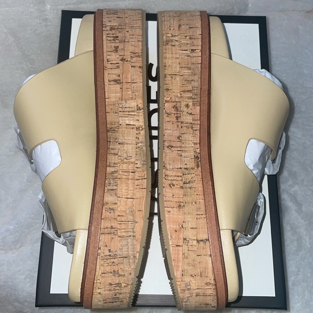 NWT J/SLIDES BELINDA Sand Leather Sandal - Picture 13 of 16